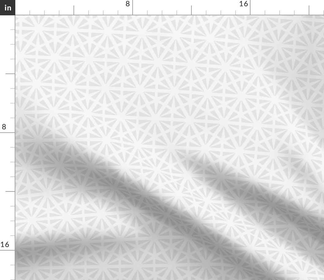 Lattice Spike Geometric Hexagons in Pale Grey  (Small)