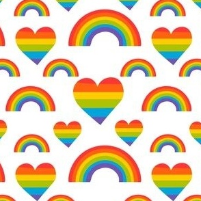 lgbt heart and rainbow 4x4 3