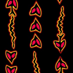 Shaman Tribal Arrows - Large Scale - Red Black Yellow - Design 15271022