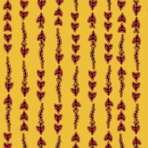 Tribal Shaman Arrows - Design 15271112 - Yellow Red Black