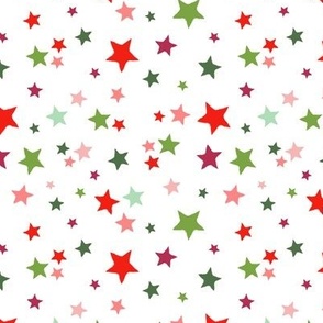 Colorful Star Toss xmas