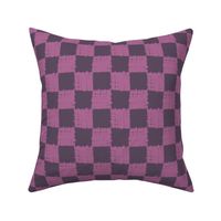 Lilac Purple, Eggplant Purple Checkerboard