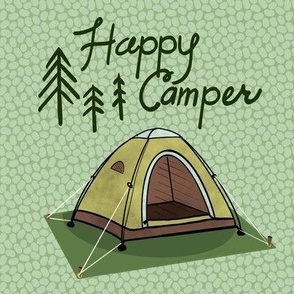 8” Panel Happy Camper Tent, Green