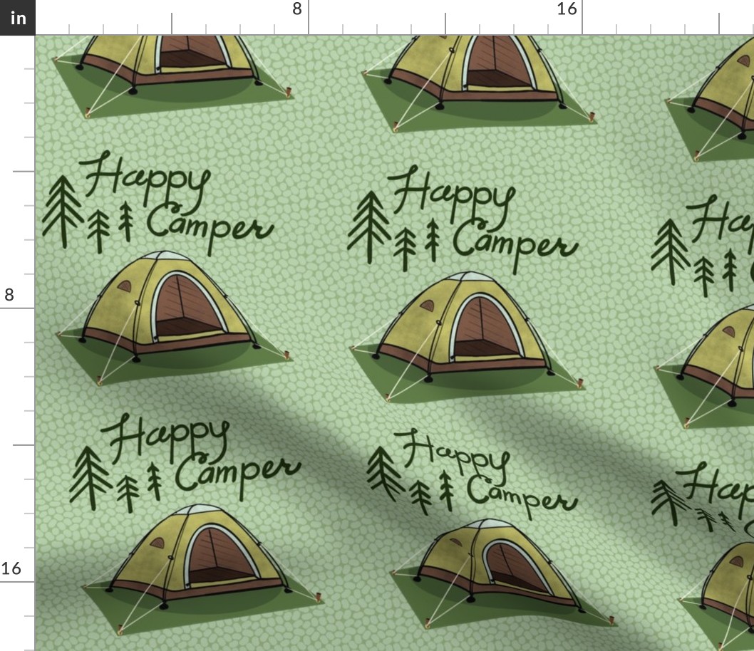 8” Panel Happy Camper Tent, Green