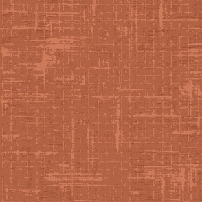 Dark Terracotta Orange Subtle Hatched Weave Texture Pattern