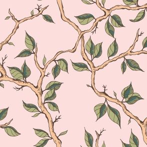 Branches_on pink_JUMBO_48x24