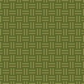 S ✹ Basket Weave in Olive Green for Home Decor