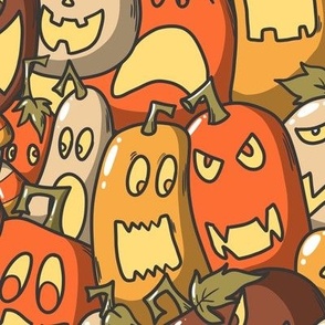 halloween pumpkins doodle