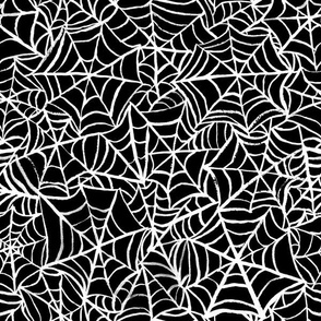 Spiderwebs - Medium Scale - White and Black Halloween Goth Spider Web Gothic Cobweb