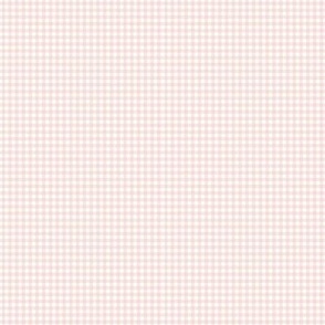 2" Gingham Check Plaid Blush Pink and White by Audrey Jeanne
