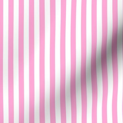 Popcorn Stripes in Cotton Candy Pink