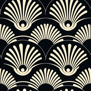 Abstract Florals_Black and White_Retro ATL_707