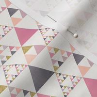 Pink and Gold Sierpinski Triangles / Tiny Scale