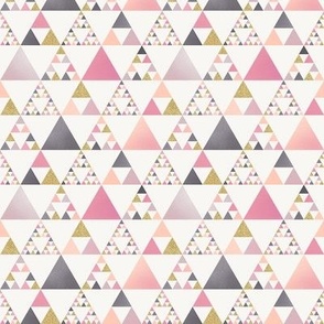 Pink and Gold Sierpinski Triangles / Tiny Scale