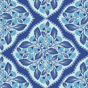 Vintage Floral - Cobalt Blue