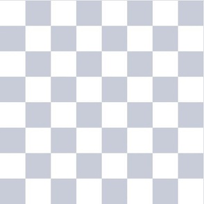 Large Scale // Light Baby Blue Checkers Checkerboard Retro 1.25 Inch Squares  