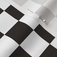 Large Scale // Black Checkers Checkerboard Retro 1.25 Inch Squares  