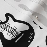 Electric Guitar - Black and White