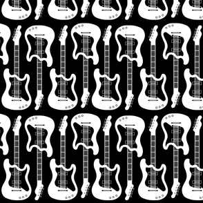 Electric Guitar - Black and White