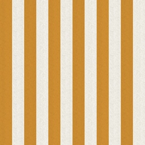Small scale rustic stripe in earthy warm mustard yellow with a vintage linen texture 