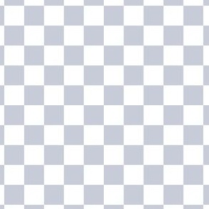 Small Scale // Light Baby Blue Checkers Checkerboard Retro 0.75 Inch Squares  