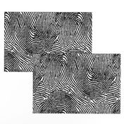 Fingerprint stripes black & white