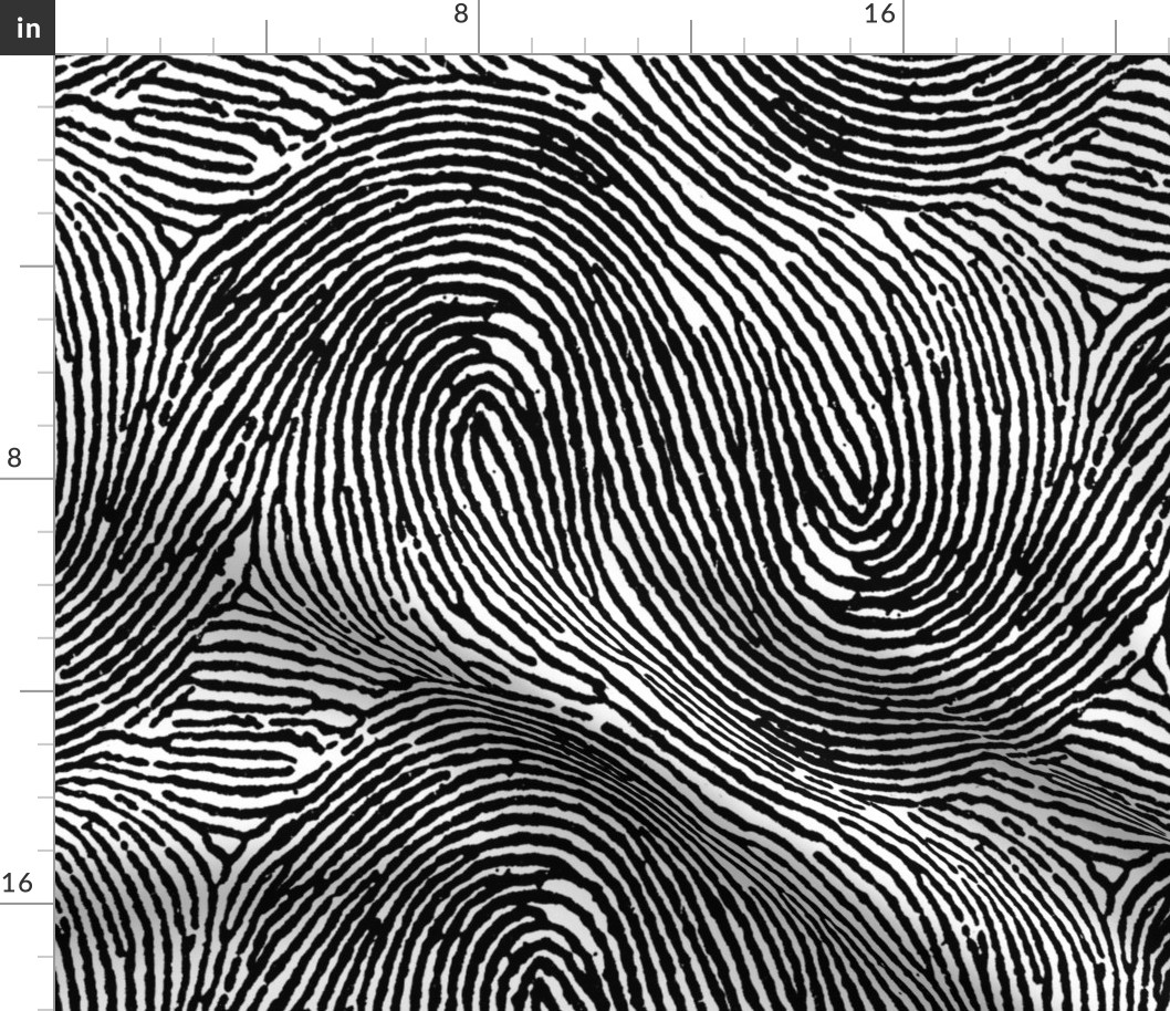 Fingerprint stripes black & white