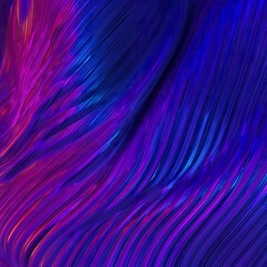 Neon landscape: Abstract wave #4 - synthwave, vaporwave, cyberpunk