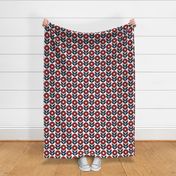 Poppy - Red and Navy - Small