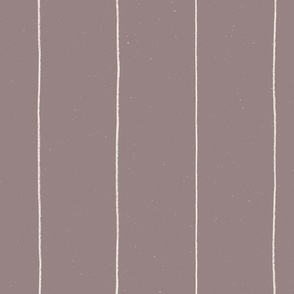 Thin grungy off white crayon or chalk stripes on purple taupe / You are not alone from Empathy