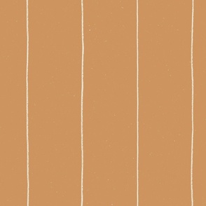Thin grungy off white crayon or chalk stripes on copper brown / You are not alone from Empathy