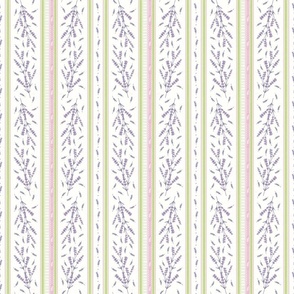 XS - Green and Pink French Countryside Lavender Flower