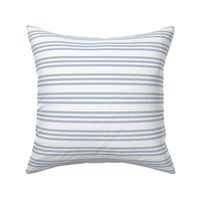 Bandy Stripe: Light Dusty Blue Horizontal Stripe