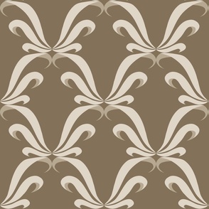 Simple Damask Ribbons beige (large scale).