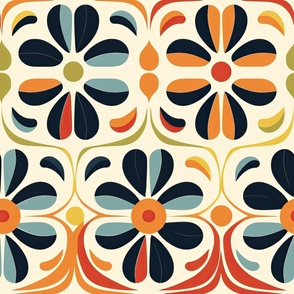 Retro Colorful Florals ATL_733