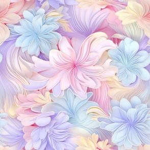 Dreamy Pastel Blooms  ATL_740