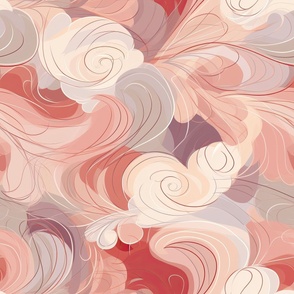 Abstract Dreamy Pastel Swirls  ATL_769