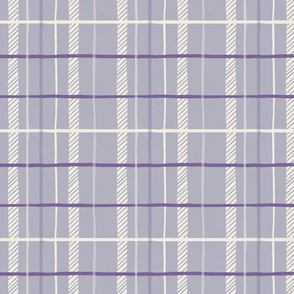 Purple Lilac checked Plaid_Medium