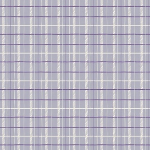 Purple Lilac checked Plaid_Small