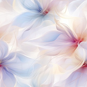 Abstract Romantic Pastel Flowing Floral  ATL_795
