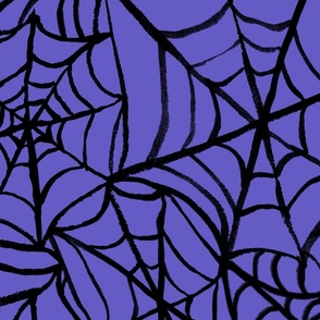 Purple Spider Web Fabric, Wallpaper and Home Decor | Spoonflower