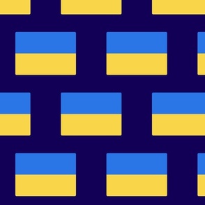 LARGE Ukrainian flag fabric - ukraine flag fabric navy 8in