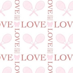 Ready Set Love Tennis Red & Pink Valentine