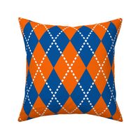 large florida blue and orange argyle