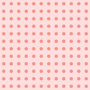 Peachy Pink Polka Dot Full Drop Blender Small Scale