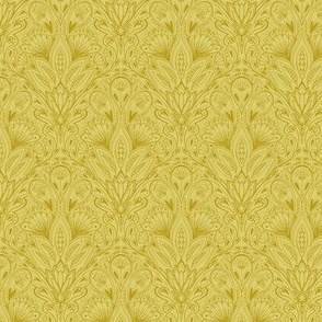 Olive oil bountiful meadow damask small scale