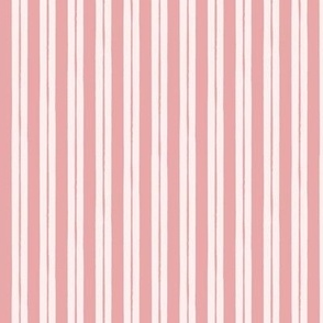 Candy Cane Stripe in Soft Rose Quartz Pink