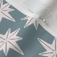 Winter Solstice Star in Pewter Green Gray