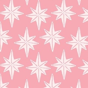 Winter Solstice Star in Sugar Pink