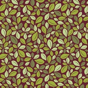 Leaf-Groups - burgundy